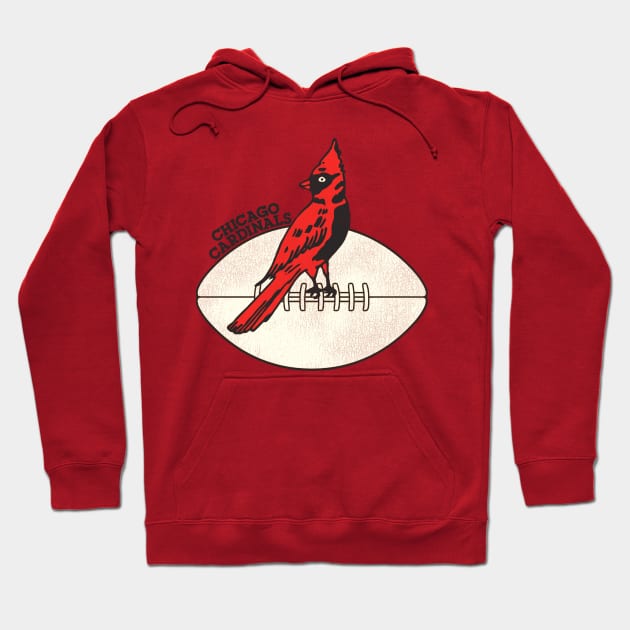 Defunct Chicago Cardinals Football Team Hoodie by Defunctland